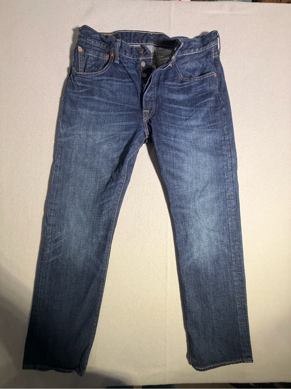 Levi's Men's Dark Blue Straight Jeans